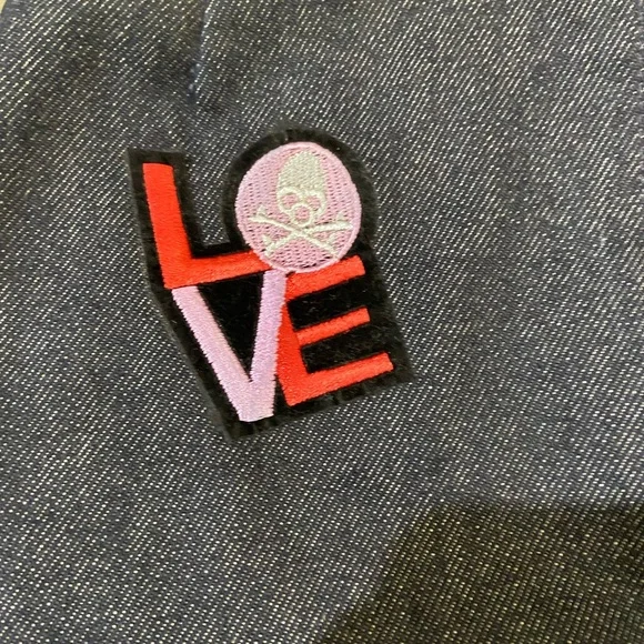 💚Sisley High Waist Denim Skirt.Waist- 26 - Picture 7 of 8